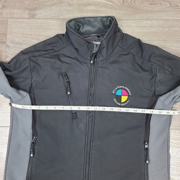 THE Globe and Mail Transcontinental Black & Gray Jacket Medium - Picture 15 of 17